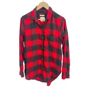 American Eagle Buffalo Plaid Boyfriend For Flannel Button Down Medium